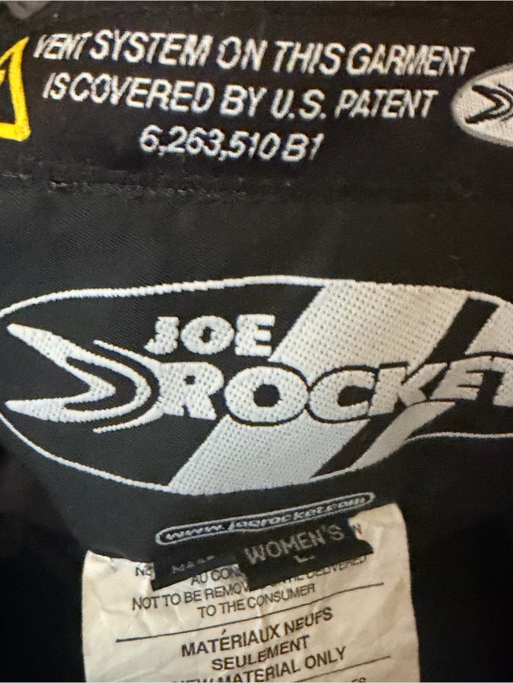 Joe Rocket Women's Black and White Motorcycle Jacket